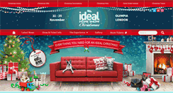 Desktop Screenshot of idealhomeshowchristmas.co.uk